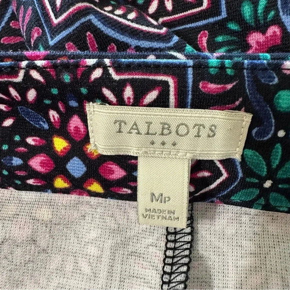 Talbots women's MP sleeveless multicolored midi dress - Picture 4 of 5